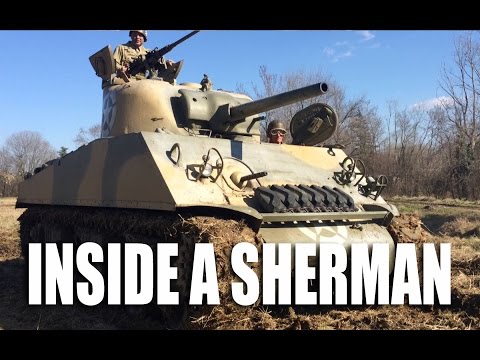 Inside A Wwii Sherman Tank Driving Around