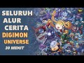 Para monster yang keluar dari smartpone  recap seluruh alur cerita anime digimon universe