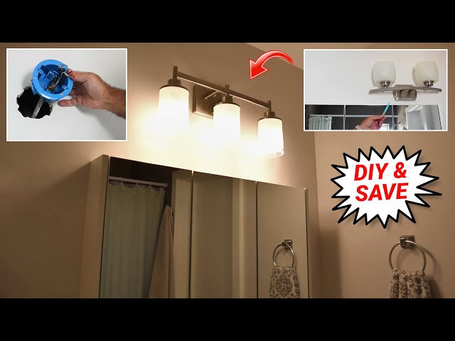 How To Move An Off-Center Wall Mounted Light Fixture And Repair