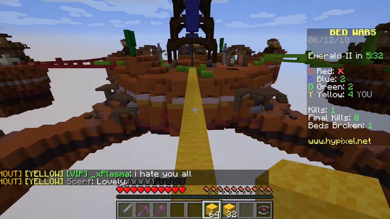 Minecraft: BedWars Me and my Brother EPIC WIN - YouTube