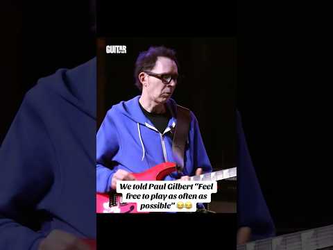 We told Paul Gilbert &ldquo;Feel free to play as often as possible&rdquo; 😂😂