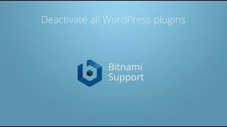 Deactivate all WordPress plugins