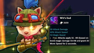 Wit's End First Item Teemo Carries DISASTER TEAM (EMOTIONAL)
