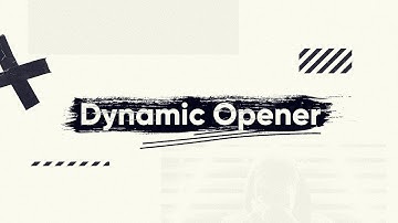 Dynamic Opener - After Effects Templates - Photo / Video - Text - Intros