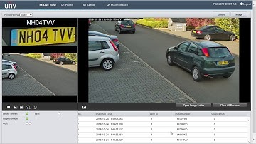 Uniview Licence Plate Recognition