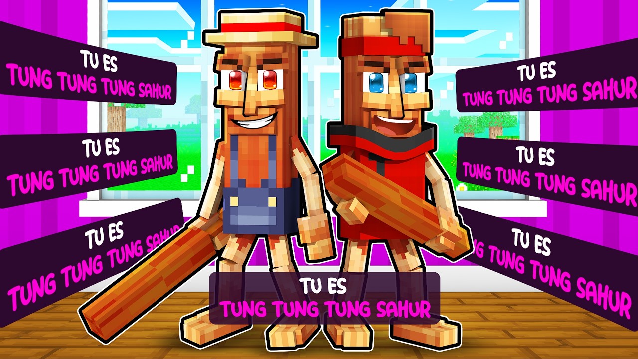 Murder Mystery mais nous sommes des TUNG TUNG SAHUR sur Minecraft !