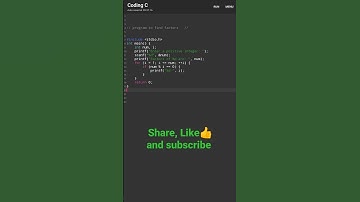 programs to find factors in c language // #coding#programming#program#coder#viral#shorts#trending ♡︎