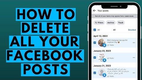 How to Delete All Your Posts on Facebook in One Click (2023) | Delete All Your Facebook Posts