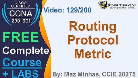 Free CCNA | 129- Routing protocol Metric | Day 6 | CCNA 200-301 Complete Course
