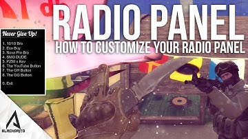 CUSTOMIZE YOUR RADIO PANEL | CSGO TUTORIAL