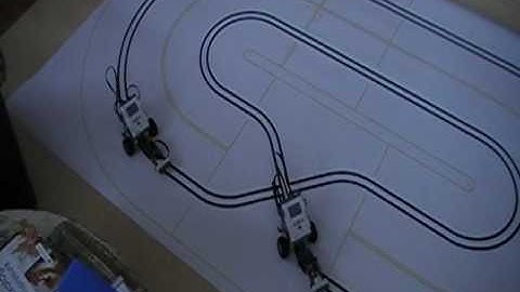 NXT Line Follower With Crossroad Race