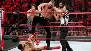 Cena, Rollins et Bálor vs. Ambrose, McIntyre et Lashley: Raw, 7 Janvier 2019 VF