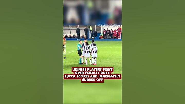 Udinese players fight over penalty duty: Lucca scores and immediately subbed off