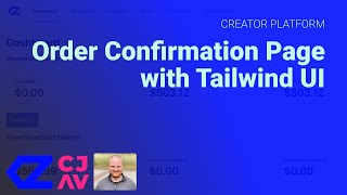 Order Confirmation Page with Tailwind UI - CreatorPlatform.xyz - Part 20