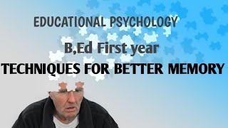 Techniques for better memory#education #memory #motivation #overlearning