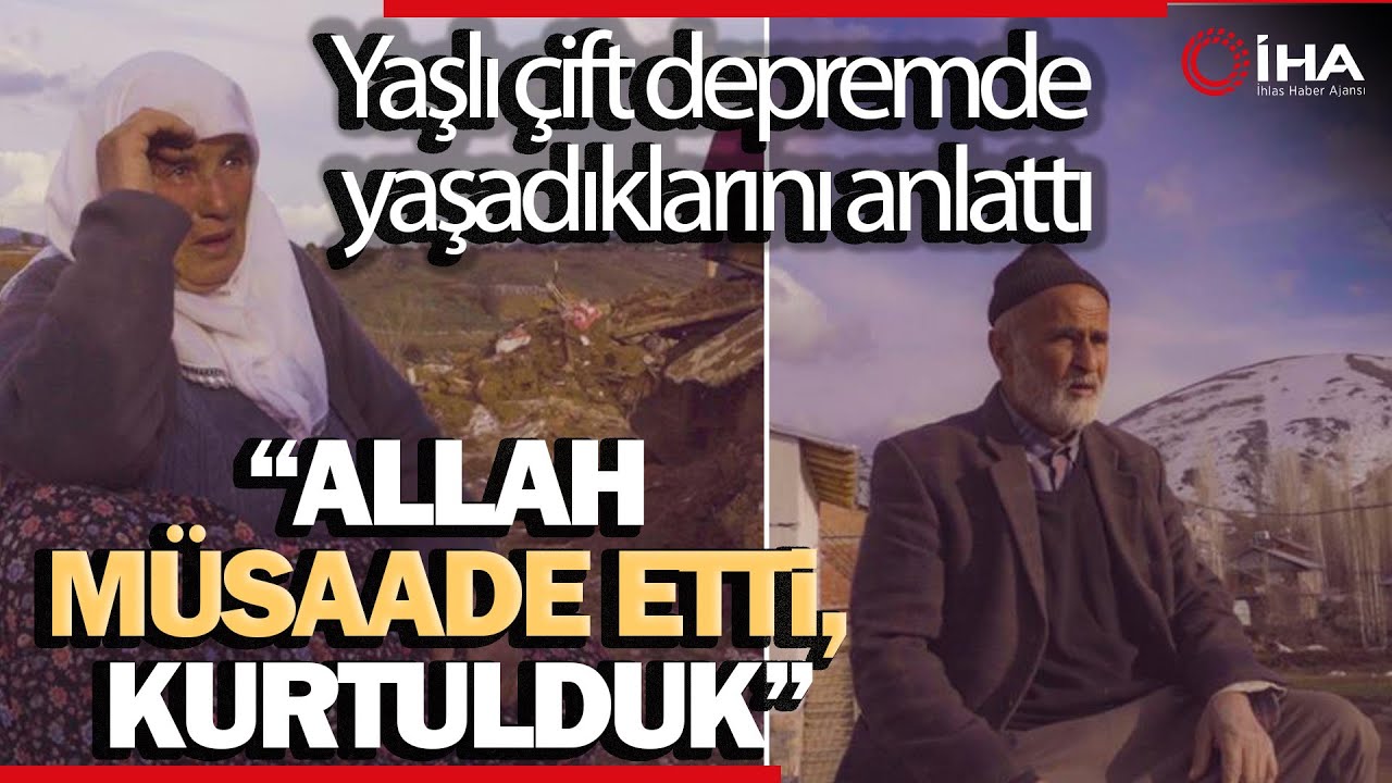 Malatyalı Yaşlı Çift Depremde Yaşadıklarını Anlattı