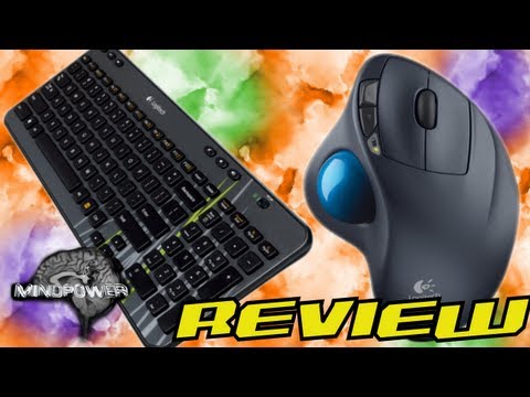 Logitech K360 Wireless Keyboard + M570 Trackball Review + Unboxing - MindPower