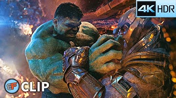 Hulk vs Thanos - Spaceship Fight Scene | Avengers Infinity War (2018) IMAX 4K HDR Movie Clip