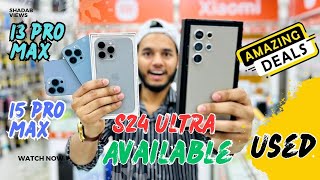 2nd Hand 🔥S24 ultra ,15 pro max , 13 pro max available with under warranty #iphone @Shadab55k