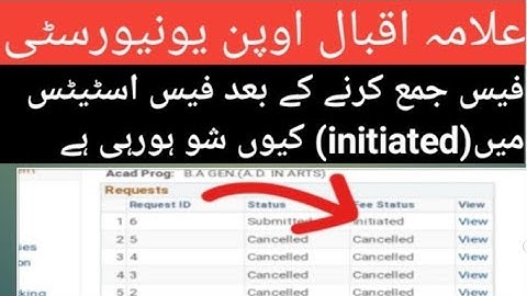 aiou after submitted fees why showing iniated in fee status||aiou how to check results 2022||