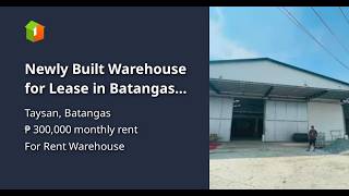 Newly Built Warehouse for Lease in Batangas with Flexible Floor Areas