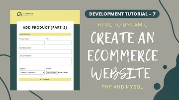 Add Product (Part-2) || Create an Ecommerce Website using PHP MYSQL and AJAX