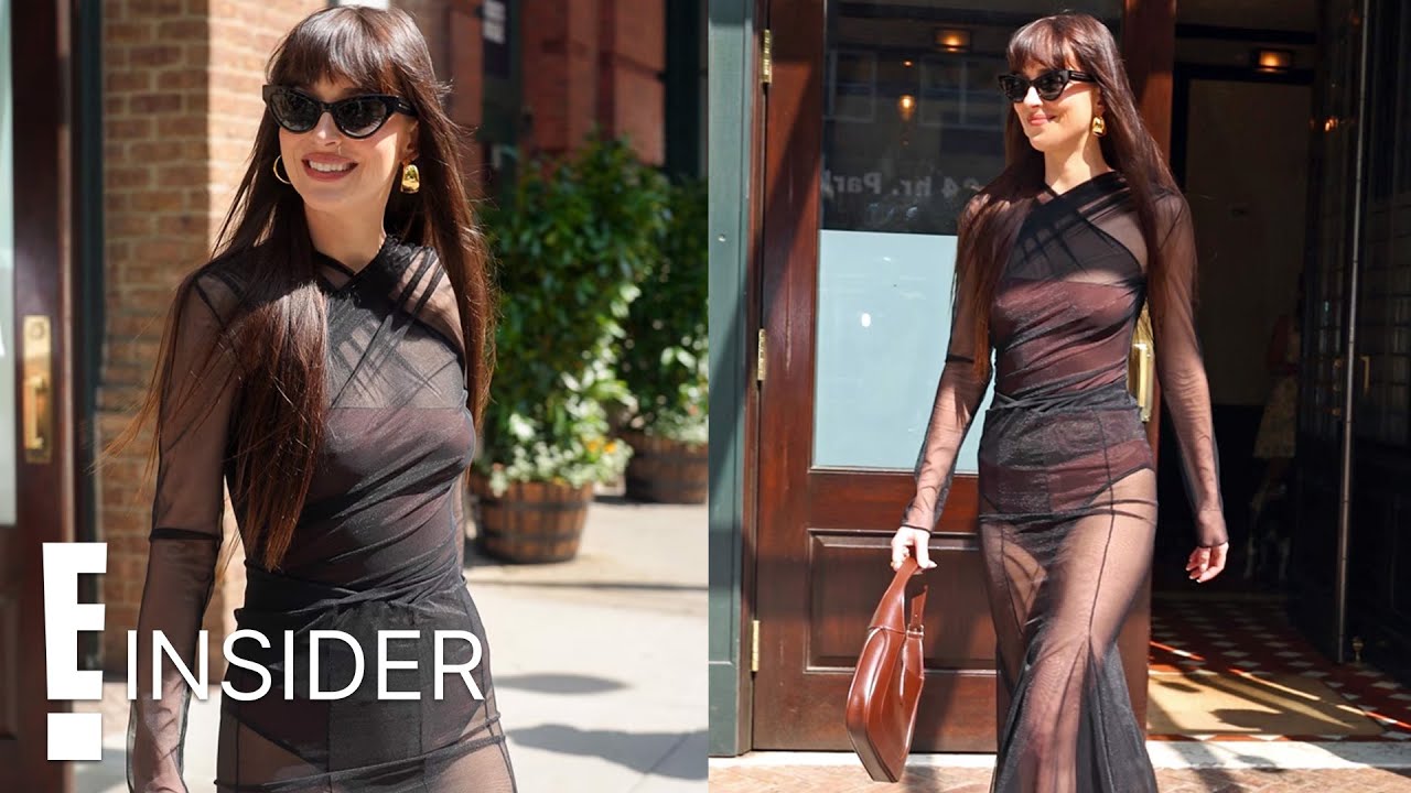 Dakota Johnson Rocks Sheer Revenge Dress After Chris Martin Breakup