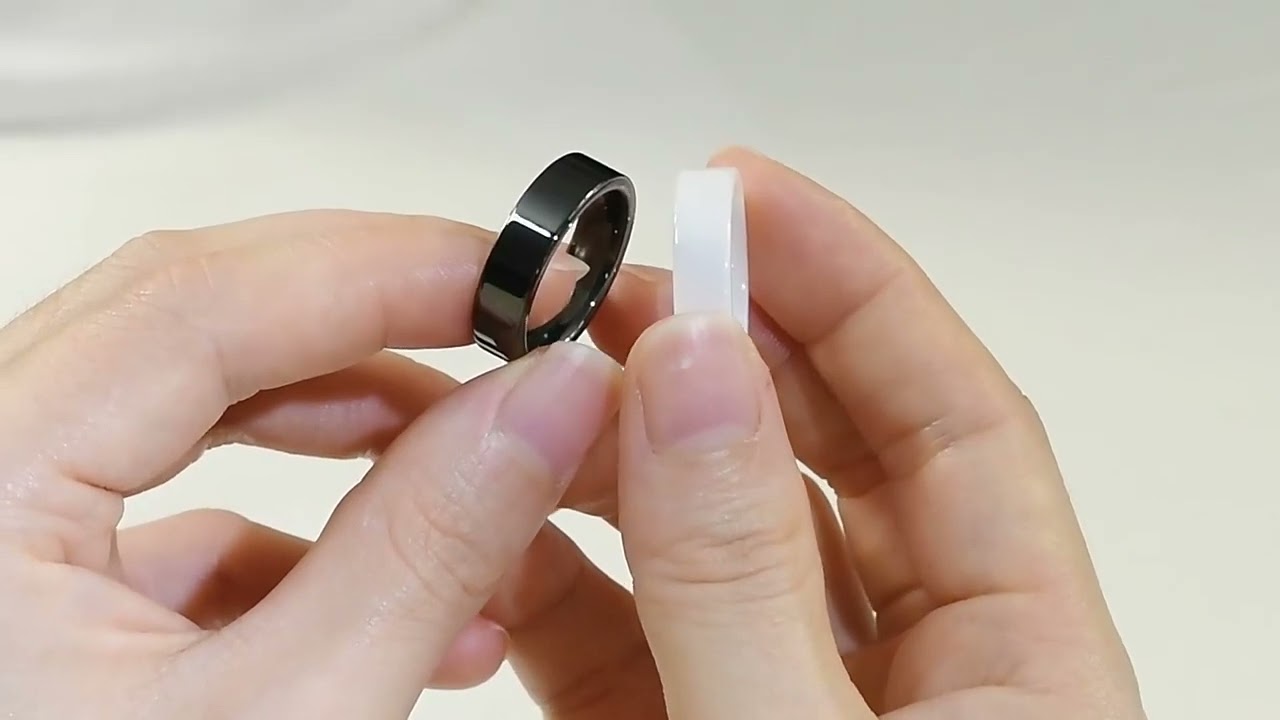 Black White Ceramic Rings