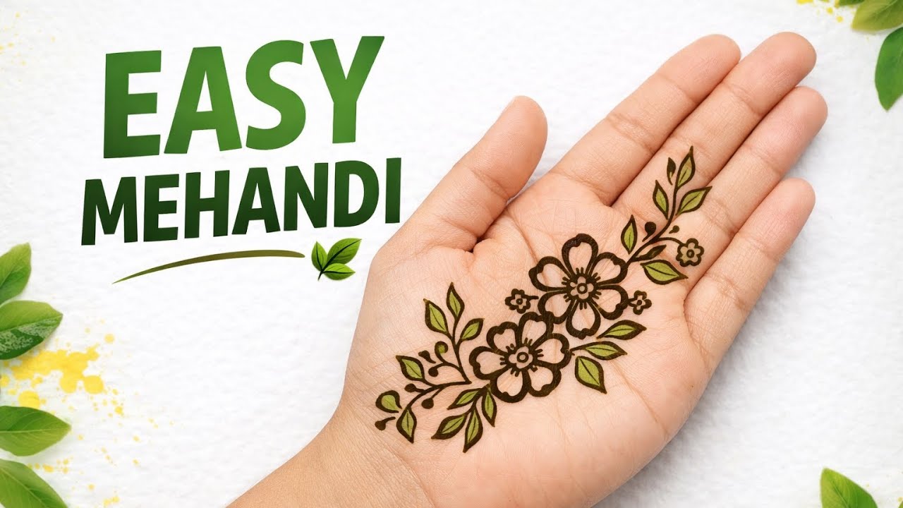 Easy Mehandi Design for Beginners | Simple & Stylish Mehndi 