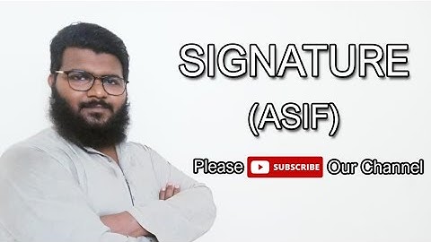Signature | Name Asif | Muhammad Ayaz Signature Expert