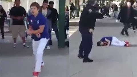 Policía dispara a adolescente armado con un cuchillo
