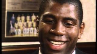 Famous Magic Johnson - Dick Enberg Interview (1992) Profile