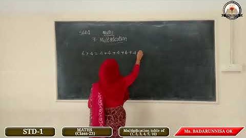 STD-1, Maths (Class- 23), Ms.  BADARUNNISA . OK