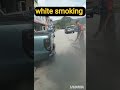 white smoke from exhaust on startup then goes away #automobile