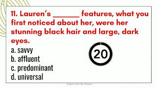 Sentence Completion/ English Vocabulary