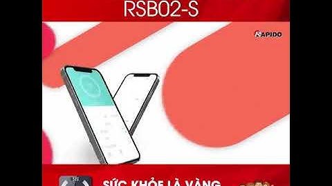 Hướng dẫn  cài đặt cân  sức khoẻ RSB-02S - Bluetooth màu đen