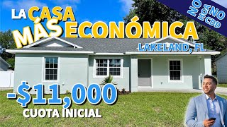 😱La casa mas ECONÓMICA en LAKELAND, FL🤯 sin HOA NI CDD y con menos de $11,000 DE CUOTA INICIAL🚨