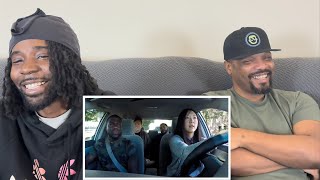 Ice Cube, Kevin Hart And Conan Help A Student Driver Reaction