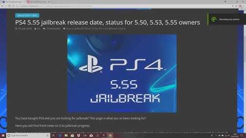 PS4 5.55 jailbreak/Exploit release date and PS4 latest firmware 6.0