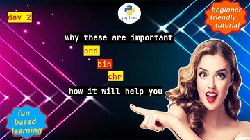 #ord #bin #chr #encrypt #decrypt #python #tutorial #srinivasthedeveloper #srinivas#the#developer