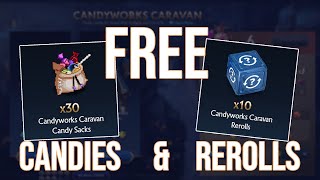 DOTA 2 - CANDYWORKS CARAVAN! GETTING FREE REROLL FROM DIVINE DEVELOPER