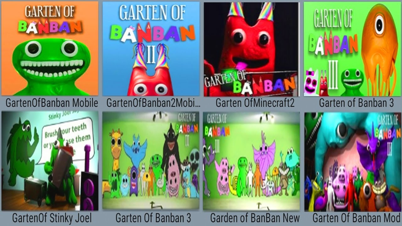 Garten of Banban 3: New Bosss Stinky Joel,All Character,Garten Banban Mobile,Garten  Banban 2 Mobile, 
