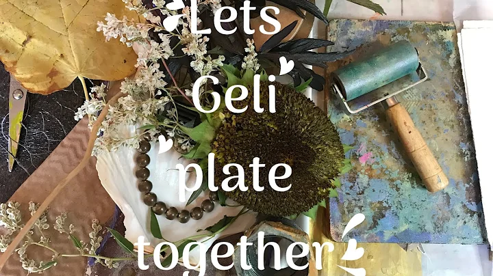 Geli plate printing with found items quilt update ...