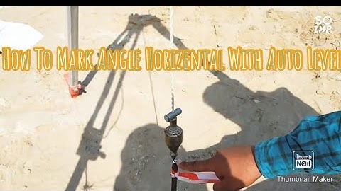 How To Mark Angle With Auto Level Instrument |Nikon Ac_2s