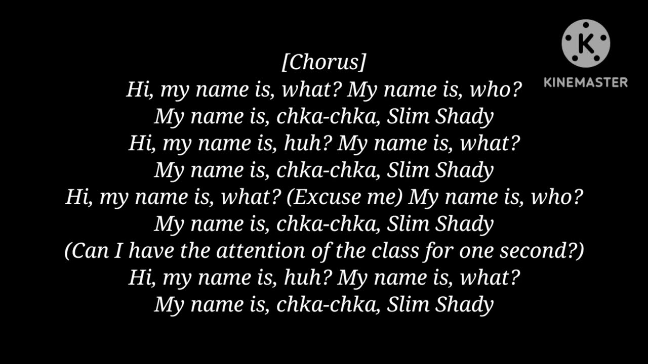 Eminem - My Name Is Lyrics