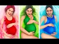 Pregnant Color Challenge! Eating And Buying Everything In One Color For 24 Hours