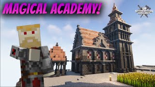 Attending a Magical Academy in MINECRAFT! #minecraft#stoneworks