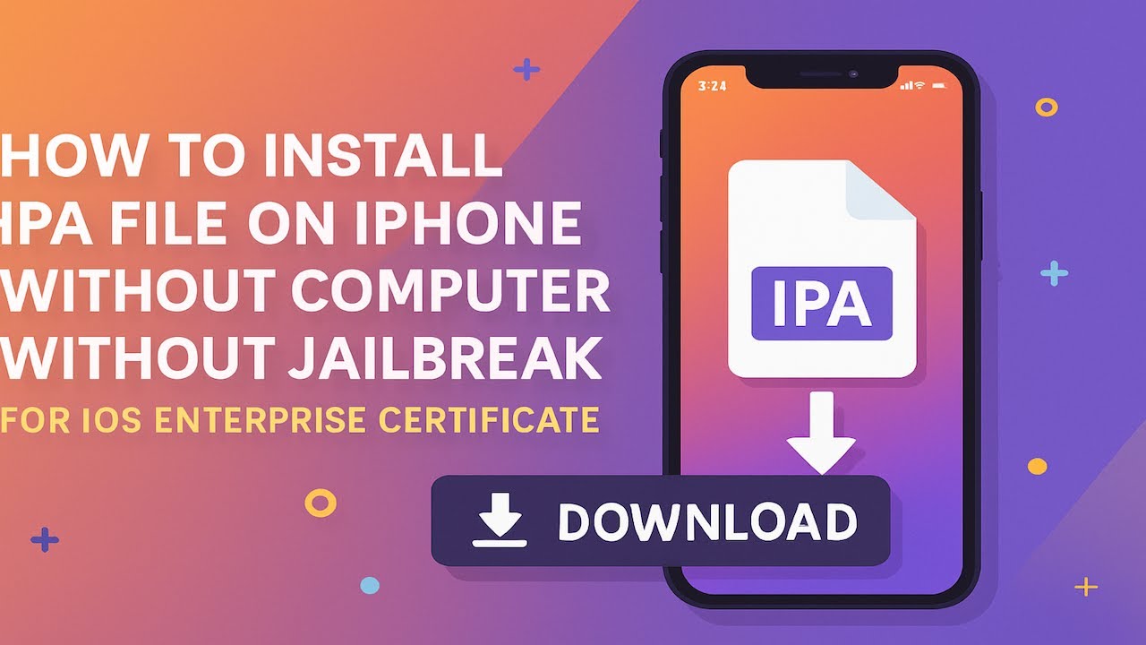 How to Install IPA File on iPhone Without computer without Jailbreak ...