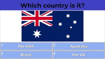 Quiz to learn English: Flags and countries (Family and Friends 3 Unit 1)