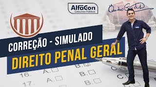 Aula Gratuita - Direito Penal Geral - Ao Vivo - Evandro Guedes - Correção Simulado - AlfaCon